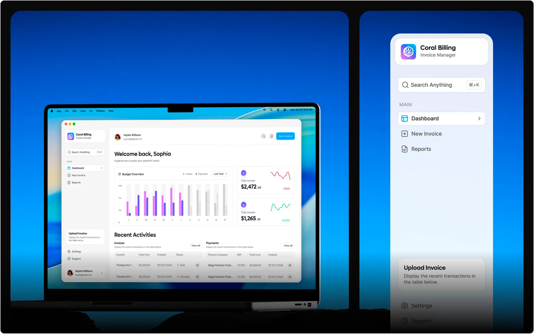 Coral Billing — Building a Clean Way to Manage Your Invoices cover image