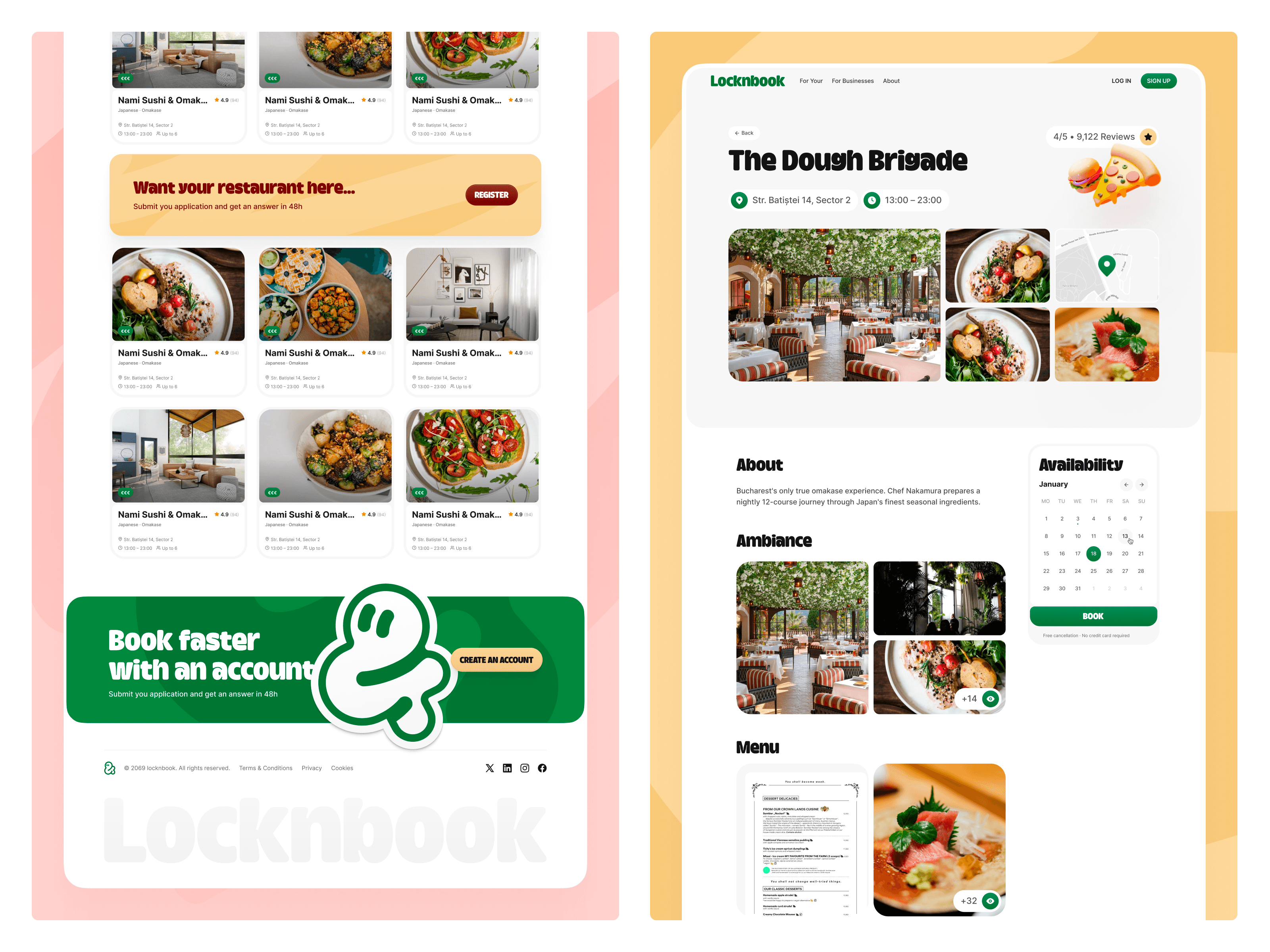 Restaurant Finder Website